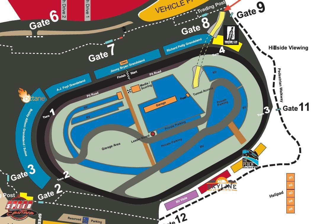 ফিনিক্স raceway মানচিত্র